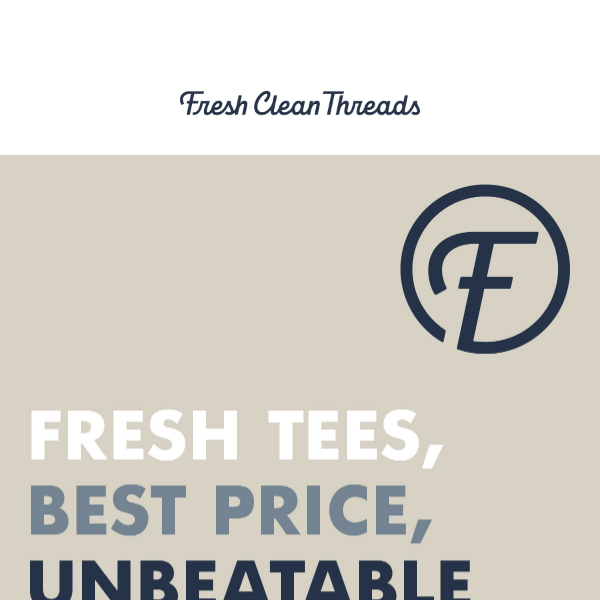 Our best price per tee 👕