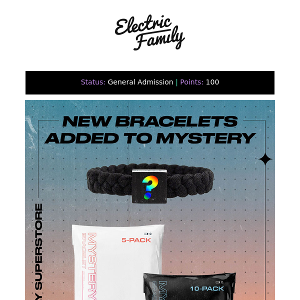 New bracelets have been added to Mystery!