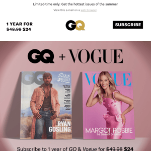 Kickoff summer with GQ & Vogue