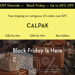 BLACK FRIDAY | UP TO 60% OFF