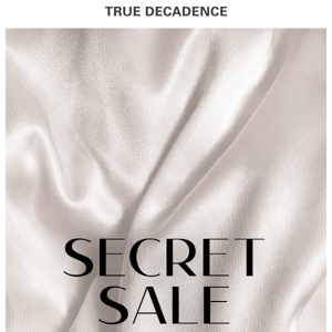 Have you shopped the Secret Sale yet? Your exclusive discount code is inside... ✨