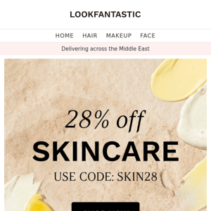 28% OFF SKINCARE💆