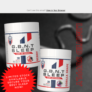 Your favorite GBNT Sleep product is back in stock!