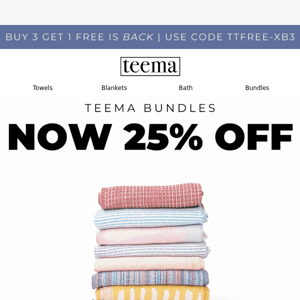 Teema Towels, You Don't Want To Miss These Bundle Deals... 👀