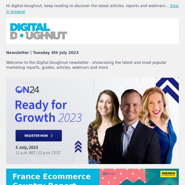 [Newsletter] How to Drive Growth with Content, Experiences, Webinars + Much More