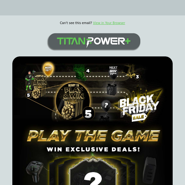 Ready to Play & Win? Black Friday Deals Game 🎮