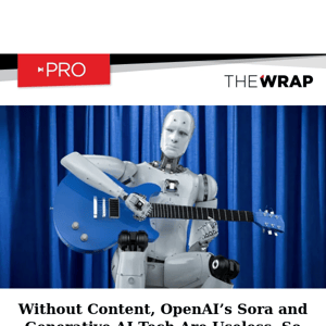 Peter Csathy: Without Content, OpenAI’s Sora and Generative AI Tech Are Useless. So Shouldn’t Artists Get Paid?