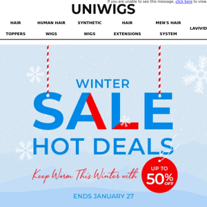 Beat the winter blues with up to 50% off