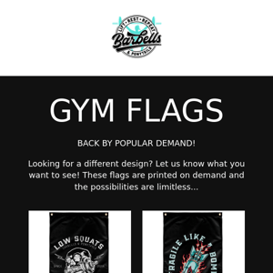 🚩No red flags, just GYM flags!