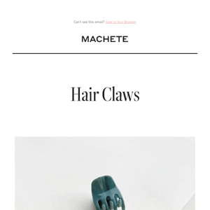A hair claw for every hair type and style