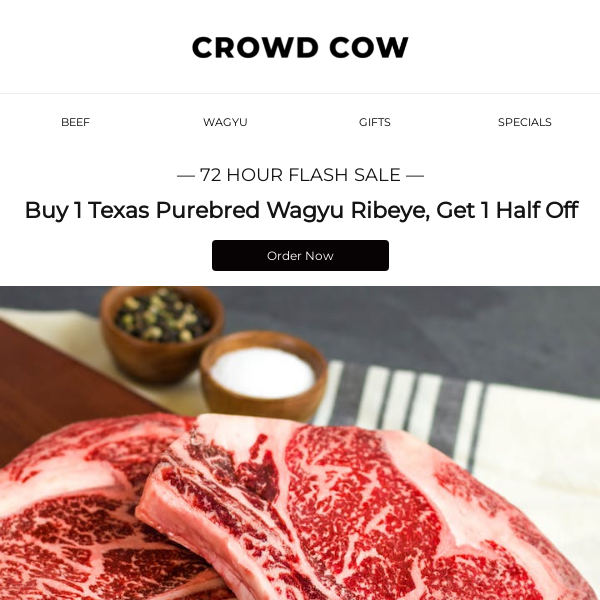 A Mouthwatering 'Murican Fullblood Wagyu Flash Sale 🇺🇸