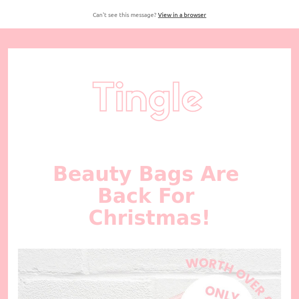 £7 Beauty Bag is back for Christmas! 💖