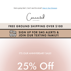Our Anniversary Sale is HERE