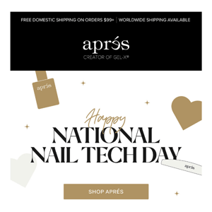 HAPPY NATIONAL NAIL TECH DAY! 💖💖💖