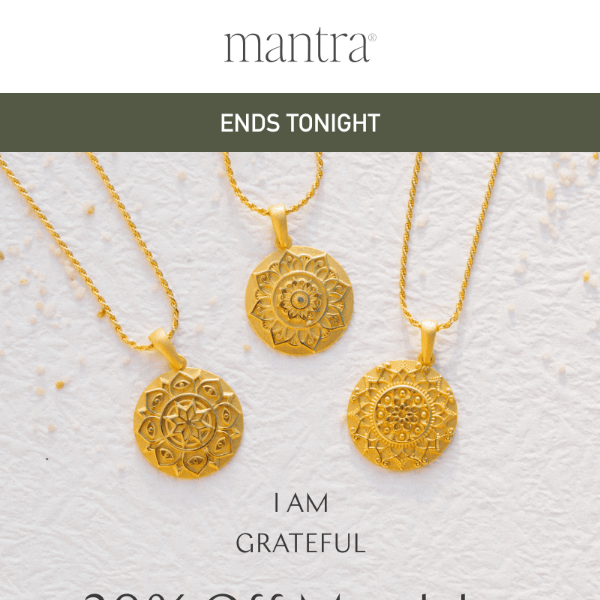 30% off Mandalas ends tonight ✨