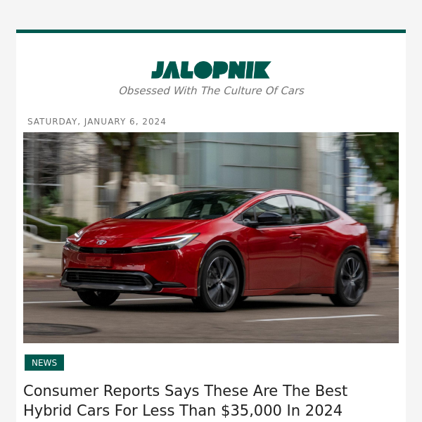 consumer reports best hybrid car