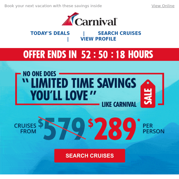 Hurry! Clock Is Ticking On Cruises From $289 ⏰