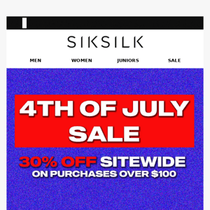 4th of July Sale now on!
