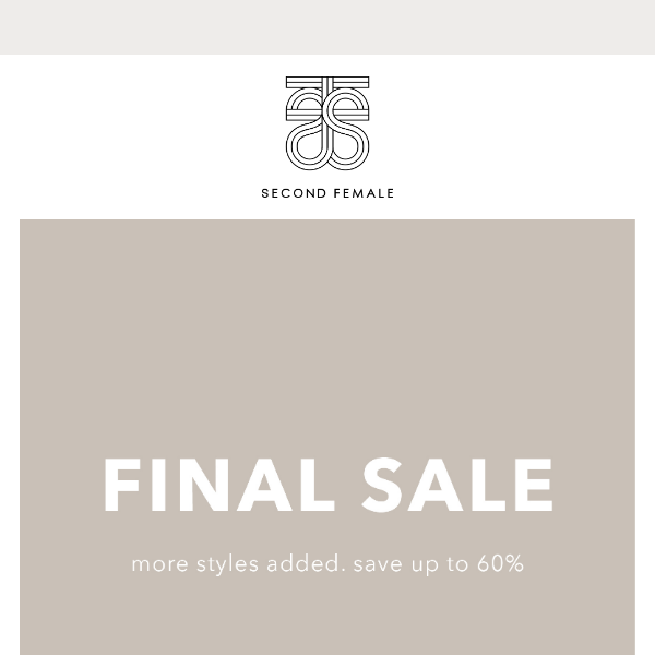 FINAL SALE is here!