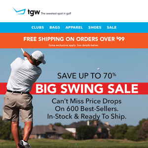 600 Big Swing Deals To Upgrade Your Game