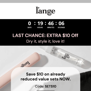 ⏰LAST CHANCE: $10 Off on Value Sets