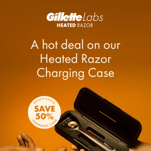 HOT DEAL: Take 50% off Heated Razor Charging Case 🔥 🎁