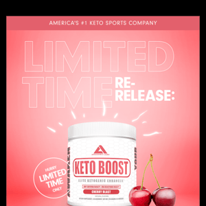 Limited Restock: Cherry Blast Keto Boost