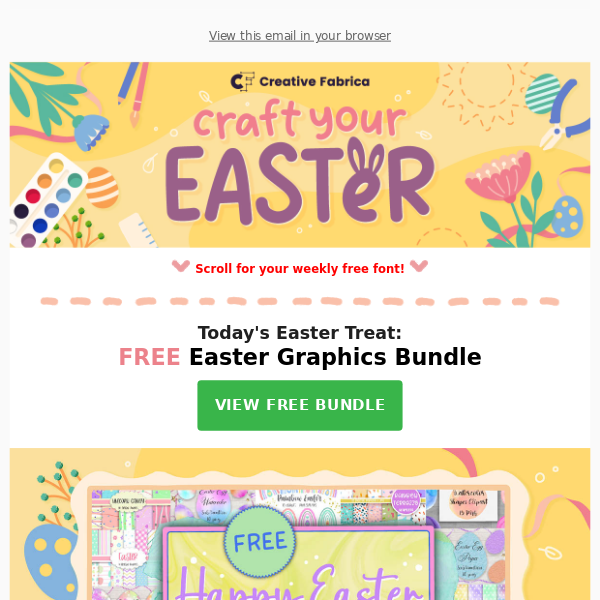 NEW ✨ 900+ Free Easter Graphics for Your Crafts