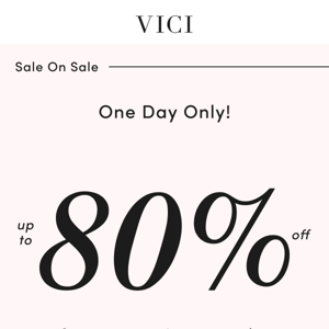 Up To 80% Off: Today Only!!