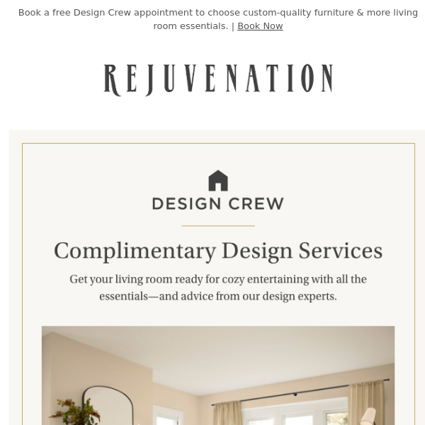 Free design services: Start planning your living room now