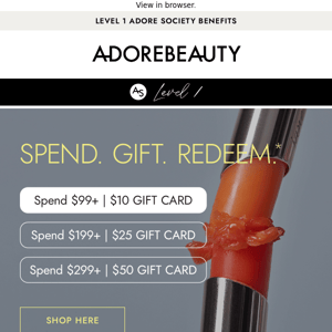 $50 gift cards inside* | Spend and Collect