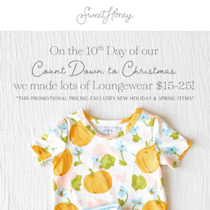 Loungewear as low as $15! Day 10 of our Christmas Countdown is here!