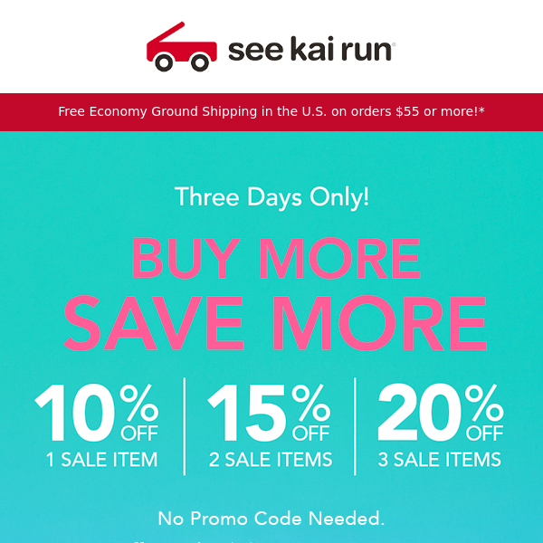 Begins Today! Buy More, Save More on Sale Page Styles