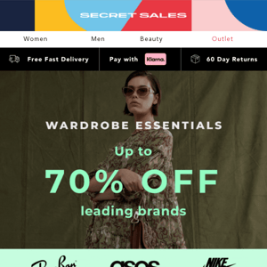 Up to 70% off 1000s of styles at low prices - ASOS, Nike…