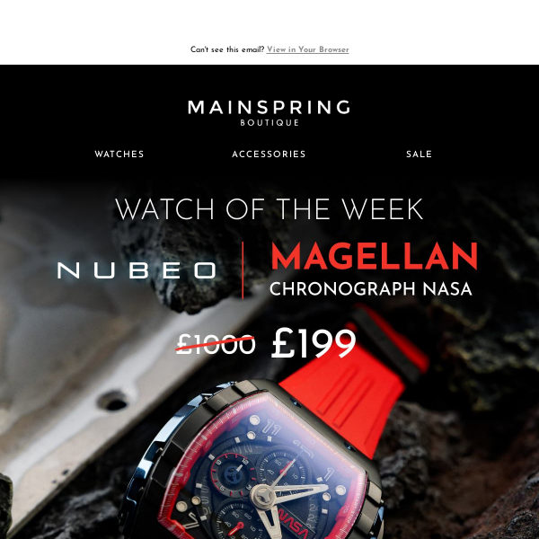 Watch of The Week: Nubeo x NASA Limited edition for Only £199 (Hurry, Only a few pieces remain)