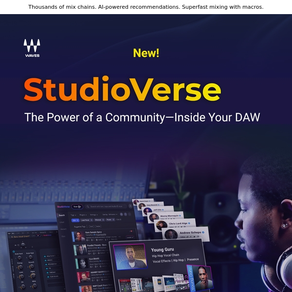 NEW! StudioVerse: Quick Mixing with AI