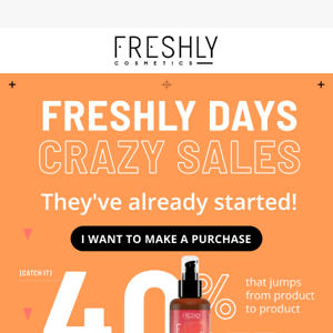 You're already a member of FRESHLY DAYS! 🎉 [40% off, 30% off and a GIFT]