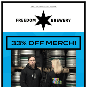 Get 1/3 Off All Merch - Limited Time Only!