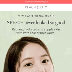 NEW SPF50 ☀️ Special launch offer, inside.