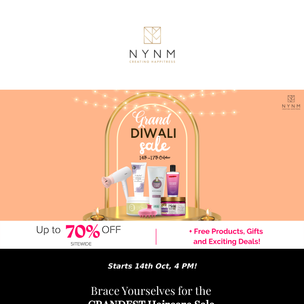 NYNM GRAND Diwali Sale is Going Live in...