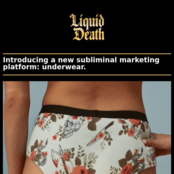 Unveiling Liquid Death x MeUndies Underwear: A New Marketing Revolution!