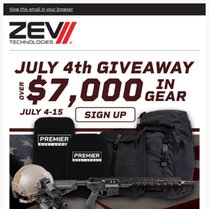 Win great gear like rifles, night vision, and more!