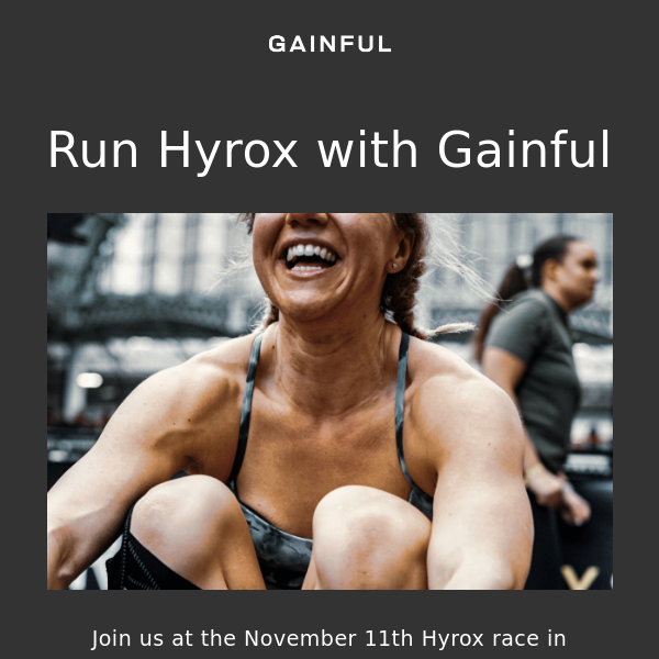 Win Gainful-sponsored Hyrox training
