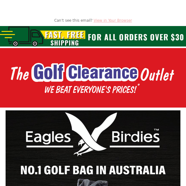 💥 NEW 2024 Eagles & Birdies Portrush Cart Bag - BUY NOW