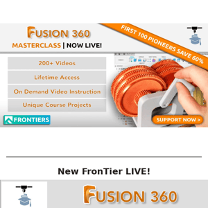 Fusion 360 Masterclass now LIVE!