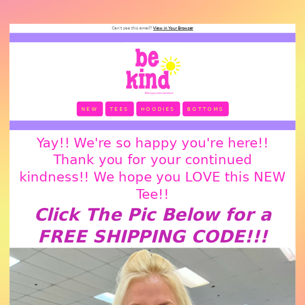 Free Shipping?! Yes, PLEASE!!!