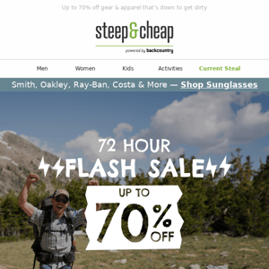 72 Hour Flash Sale starts now!