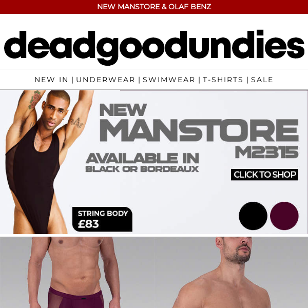Luxury at your fingertips - NEW Olaf Benz and Manstore underwear a click  away - Dead Good Undies