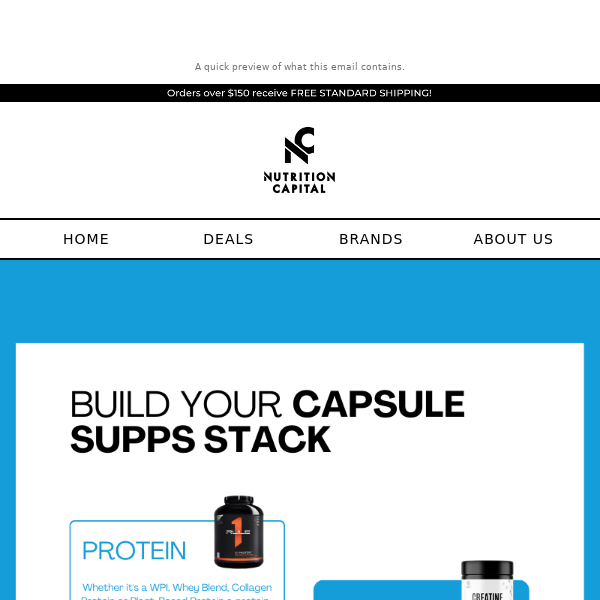 Build your capsule supps stack!