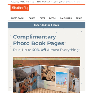 Attention 📣: your UNLIMITED FREE photo book pages offer just got extended